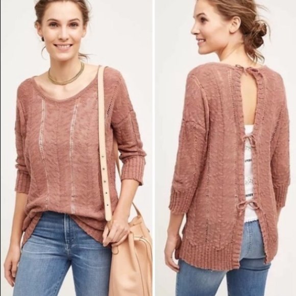 Anthropologie Sweaters - 🎉 40% OFF Anthro Knitted Knotted Adeline Sweater